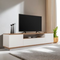 Comodă TV Hanah Home Veramont Atlantic Pine White
