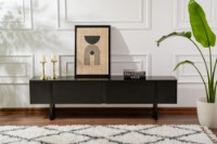 Comodă TV Hanah Home Serenity Wood Black imaginea #3 — magazin online Desire.md