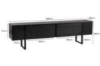 Comodă TV Hanah Home Serenity Wood Black imaginea #10 — magazin online Desire.md