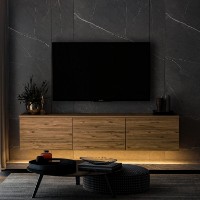 Comodă TV Hanah Home Neon Illuminated Atlantic Pine imaginea #3 — magazin online Desire.md
