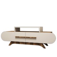 Comodă TV Hanah Home Rose Walnut Cream imaginea #3 — magazin online Desire.md