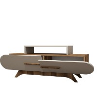Comodă TV Hanah Home Rose Walnut Cream imaginea #4 — magazin online Desire.md