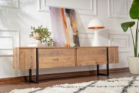Comodă TV Hanah Home Serenity Atlantic Pine Black imaginea #4 — magazin online Desire.md