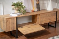 Comodă TV Hanah Home Serenity Atlantic Pine Black imaginea #5 — magazin online Desire.md