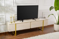 Comodă TV Hanah Home Serenity Travertine Gold