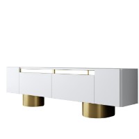 Comodă TV Hanah Home Bohem White Gold imaginea #6 — magazin online Desire.md