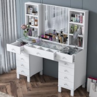 Măsuţă de toaletă Hanah Home BJ136 White imaginea #4 — magazin online Desire.md