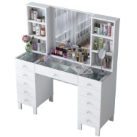 Măsuţă de toaletă Hanah Home BJ136 White imaginea #8 — magazin online Desire.md