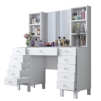 Măsuţă de toaletă Hanah Home BJ136 White imaginea #12 — magazin online Desire.md