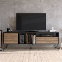 Comodă TV Hanah Home Mistico (180) Walnut Black imaginea #2 — magazin online Desire.md