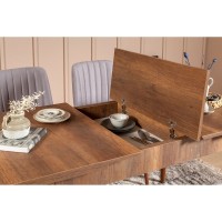 Masă pentru bucătărie Hanah Home Vina Walnut imaginea #4 — magazin online Desire.md