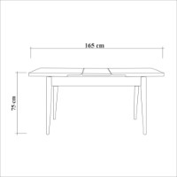 Masă pentru bucătărie Hanah Home Vina Walnut imaginea #5 — magazin online Desire.md