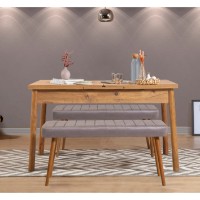 Masă pentru bucătărie Hanah Home Santiago Atlantic Pine imaginea #5 — magazin online Desire.md