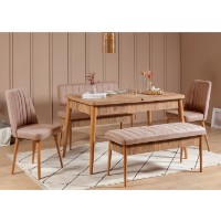 Bancheta Hanah Home Vina Bank Atlantic Pine Stone imaginea #3 — magazin online Desire.md