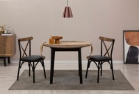 Masă pentru bucătărie Hanah Home Oliver Walnut Black imaginea #5 — magazin online Desire.md