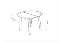 Masă pentru bucătărie Hanah Home Oliver Walnut Black imaginea #6 — magazin online Desire.md