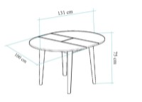 Masă pentru bucătărie Hanah Home Oliver Walnut Black imaginea #7 — magazin online Desire.md