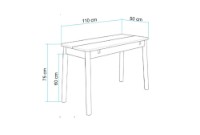 Masă pentru bucătărie Hanah Home Vina Oak imaginea #5 — magazin online Desire.md