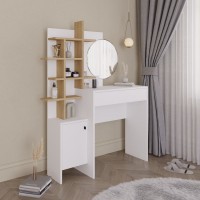 Măsuţă de toaletă Hanah Home Mup White Oak imaginea #2 — magazin online Desire.md