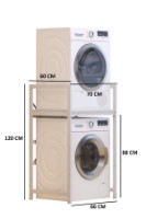 Стеллаж для стиральной машины Hanah Home C7 White фото №6 — интернет-магазин Desire.md