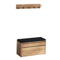 Прихожая Hanah Home Boby Oak Black фото №3 — интернет-магазин Desire.md