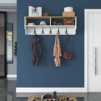 Вешалка Rani P2 - 2460 White Walnut фото №3 — интернет-магазин Desire.md