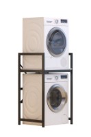 Стеллаж для стиральной машины Hanah Home C7 White Black фото №4 — интернет-магазин Desire.md