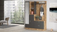 Прихожая Hanah Home Dd5-Aa Atlantic Pine Anthracite фото №3 — интернет-магазин Desire.md
