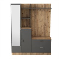Прихожая Hanah Home Dd5-Aa Atlantic Pine Anthracite фото №5 — интернет-магазин Desire.md