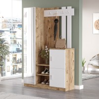 Прихожая Hanah Home Dd7-Aw Atlantic Pine White фото №2 — интернет-магазин Desire.md