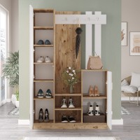 Прихожая Hanah Home Dd7-Aw Atlantic Pine White фото №4 — интернет-магазин Desire.md