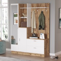 Прихожая Hanah Home Dd5-Aw Atlantic Pine White фото №2 — интернет-магазин Desire.md