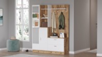 Прихожая Hanah Home Dd5-Aw Atlantic Pine White фото №3 — интернет-магазин Desire.md
