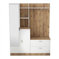 Прихожая Hanah Home Dd5-Aw Atlantic Pine White фото №5 — интернет-магазин Desire.md