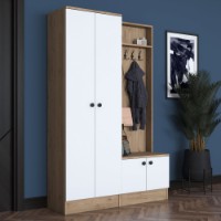 Прихожая Rani P6 - M11 - 2389 Walnut White фото №3 — интернет-магазин Desire.md
