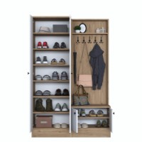 Прихожая Rani P6 - M11 - 2389 Walnut White фото №11 — интернет-магазин Desire.md