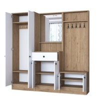 Прихожая Rani P6 - M3 - 2490 White Walnut фото №10 — интернет-магазин Desire.md