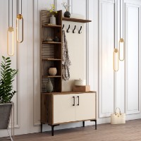 Прихожая Hanah Home Viyana D  Walnut Cream фото №2 — интернет-магазин Desire.md