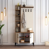 Прихожая Hanah Home Viyana D  Walnut Cream фото №3 — интернет-магазин Desire.md