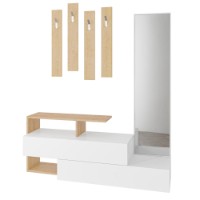 Прихожая Hanah Home Ramda White Oak фото №6 — интернет-магазин Desire.md