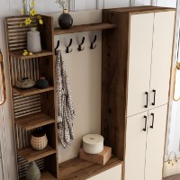 Прихожая Hanah Home Viyana DA Walnut Cream фото №5 — интернет-магазин Desire.md