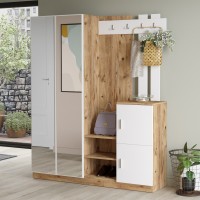 Прихожая Hanah Home Dd8-Aw Atlantic Pine White фото №2 — интернет-магазин Desire.md