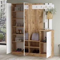 Прихожая Hanah Home Dd8-Aw Atlantic Pine White фото №4 — интернет-магазин Desire.md