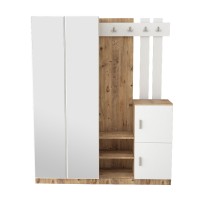 Прихожая Hanah Home Dd8-Aw Atlantic Pine White фото №5 — интернет-магазин Desire.md