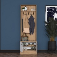 Прихожая Rani M16 - 2254 Walnut White фото №3 — интернет-магазин Desire.md