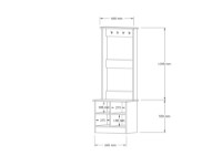 Прихожая Hanah Home Mare Sapphire White фото №4 — интернет-магазин Desire.md