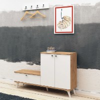 Прихожая Hanah Home Evva Oak White фото №2 — интернет-магазин Desire.md