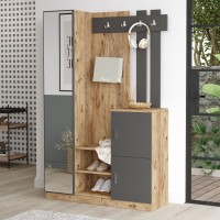 Прихожая Hanah Home Dd7-Aa Atlantic Pine Anthracite фото №2 — интернет-магазин Desire.md