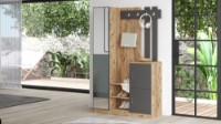 Прихожая Hanah Home Dd7-Aa Atlantic Pine Anthracite фото №3 — интернет-магазин Desire.md