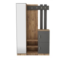Прихожая Hanah Home Dd7-Aa Atlantic Pine Anthracite фото №5 — интернет-магазин Desire.md